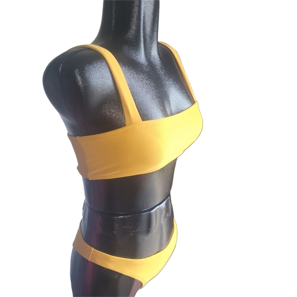 Zaful Dark Yellow Bikini Set 4 - Picture 2 of 4